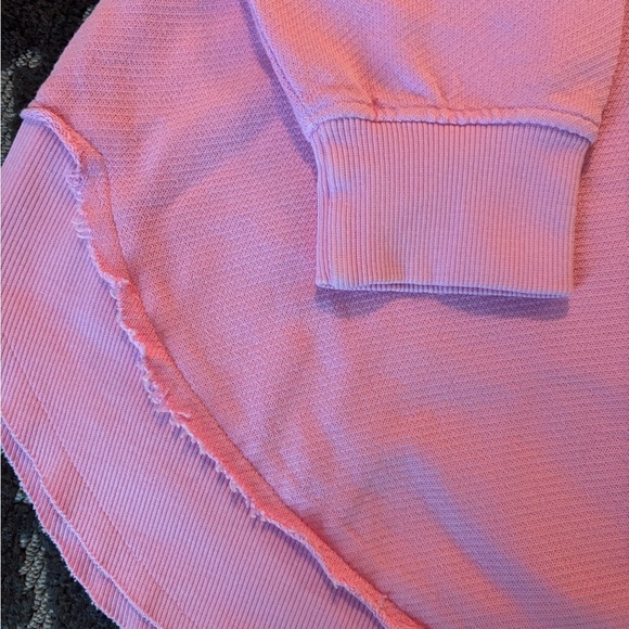 Ash Pink Crew Neck Sweatshirt with Bold Lettering - Picture 2 of 5